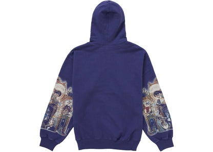 Supreme Michael Jackson Dangerous Zip Up Hooded Sweatshirt Washed Navy