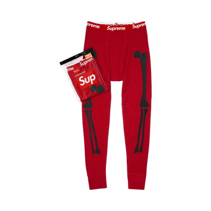 Supreme x Hanes Bones Thermal Pant (1 Pack) 'Red'
