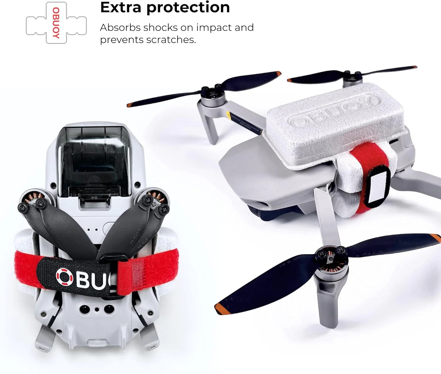 OBUOY Life Jacket for Your Drone | Gears Saving from drowning DJI Mini SE Accessories Mavic 2 FPV, Grey