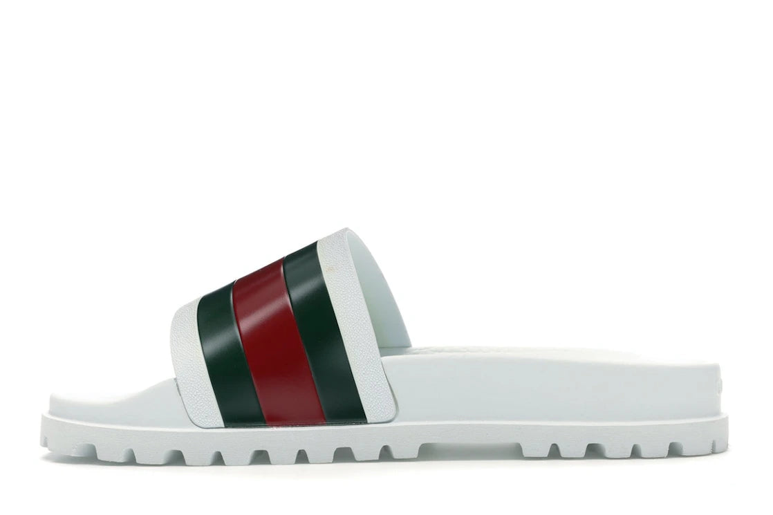 Gucci Web Slide Sandal White