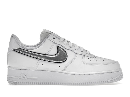 Nike Air Force 1 Low '07 Essential White Metallic Silver Black (Women's)