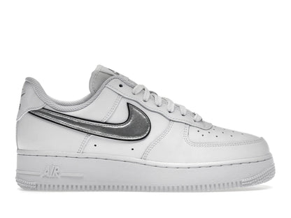 Nike Air Force 1 Low '07 Essential White Metallic Silver Black (Women's)