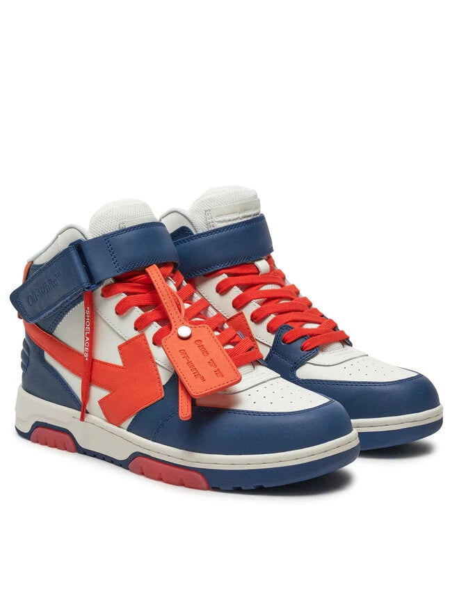 Off White Out Of Office Mid Top White Blue