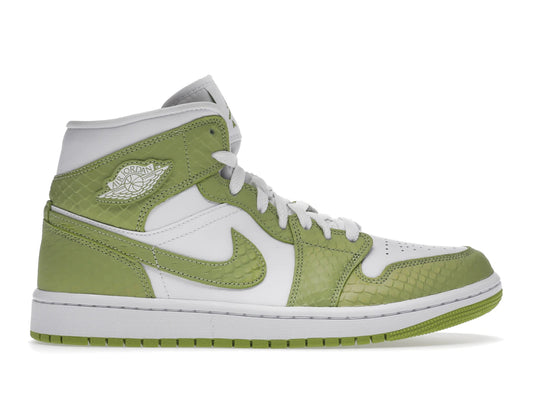 Jordan 1 Mid Green Python (Women's)
