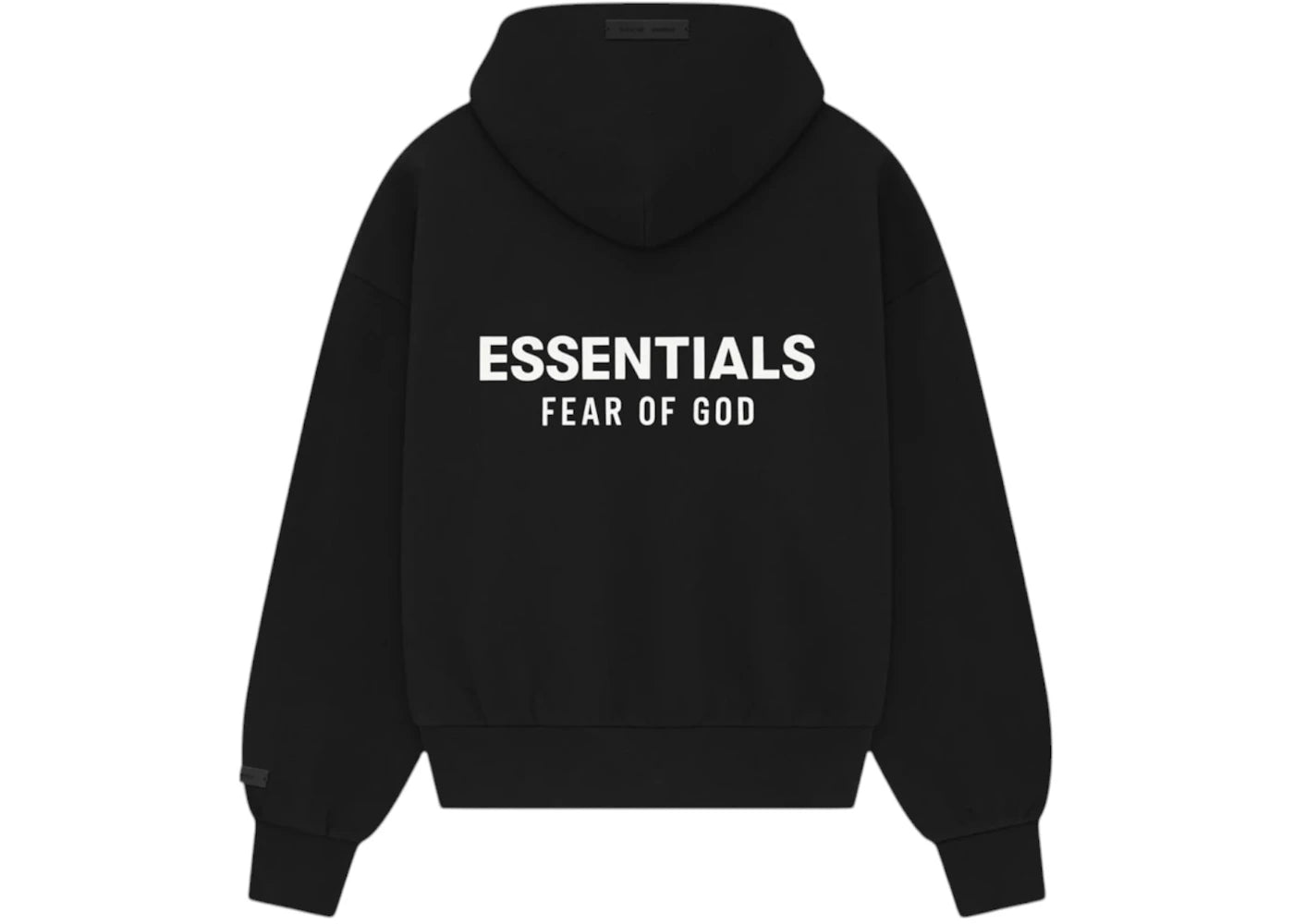 Fear of God Essentials Classic Full Zip-Up Hoodie Jet Black