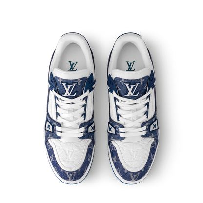 Louis Vuitton LV Trainer Denim Monogram Blue