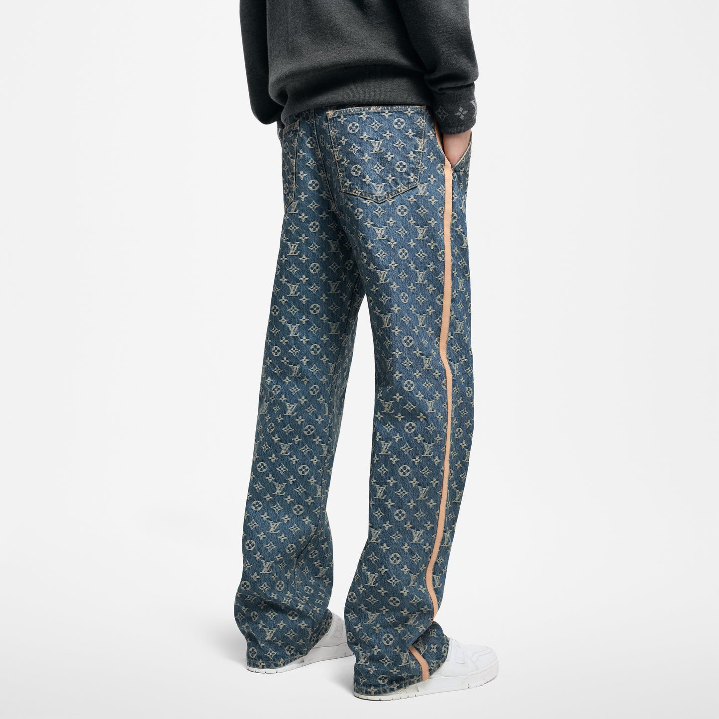 Louis Vuitton Monogram Denim Tailored Pants Indigo