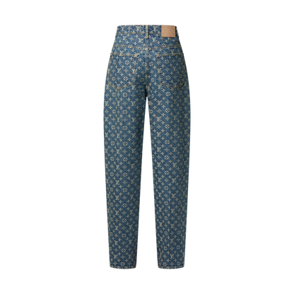 Louis Vuitton Monogram Denim Tailored Pants Indigo