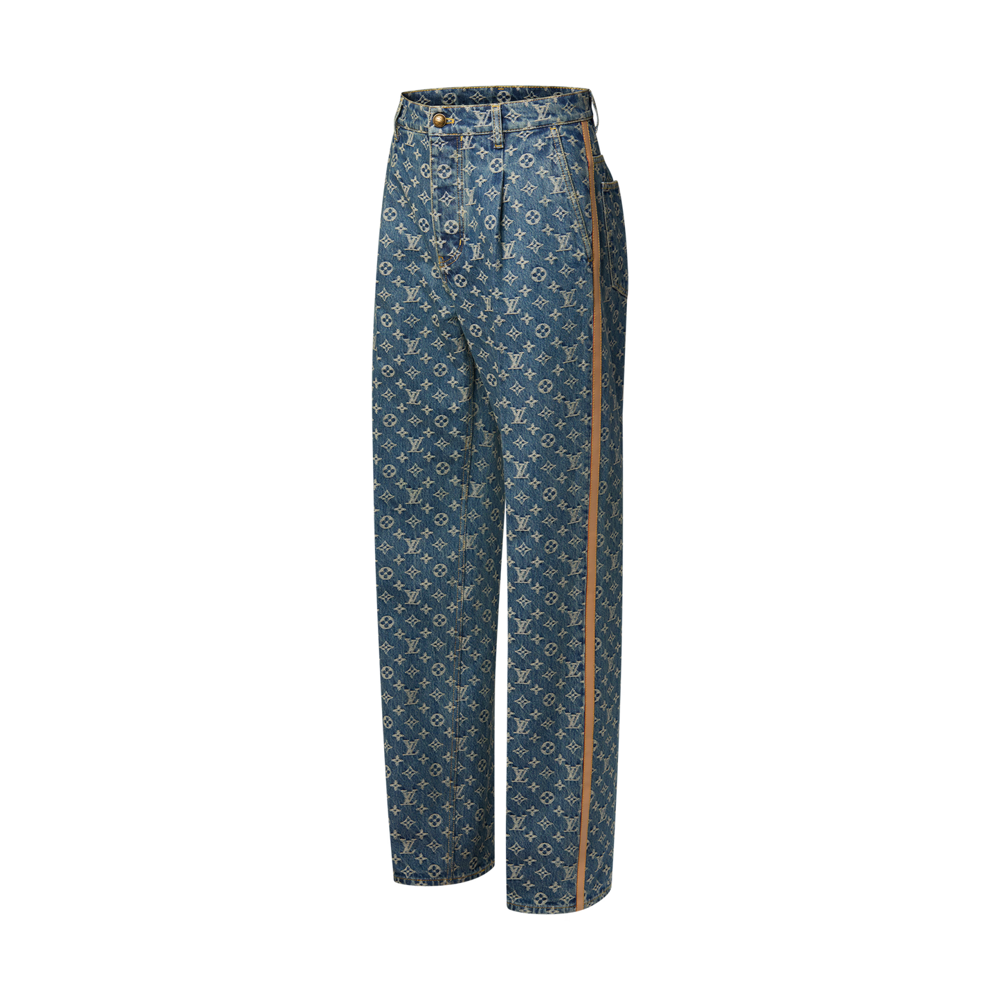 Louis Vuitton Monogram Denim Tailored Pants Indigo