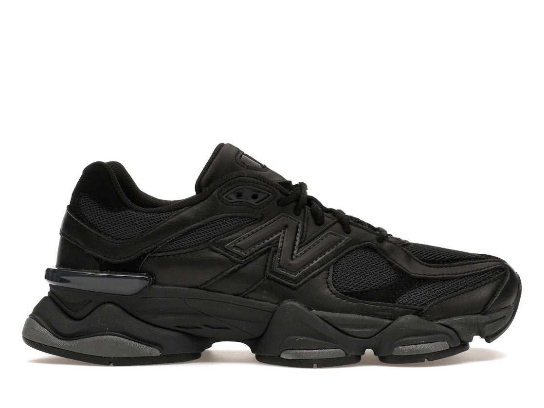 New Balance 9060 Triple Black Leather