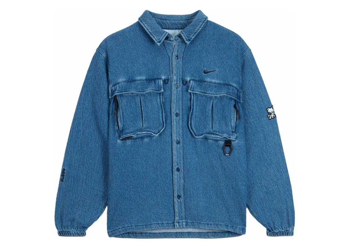 Nike x NOCTA Opal Lily Pad Denim Shirt Blue Denim
