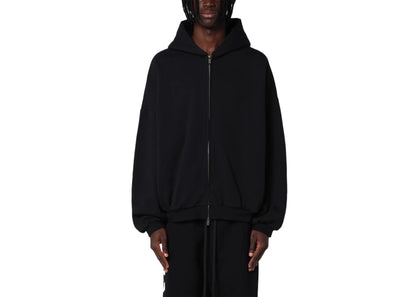 Fear of God Essentials Heavy Fleece Full Zip-up Hoodie Black