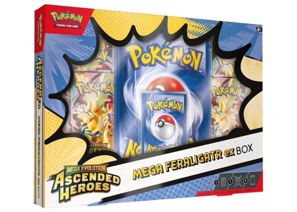 2026 Pokemon Mega Evolution Ascended Heroes Mega Feraligatr ex Box