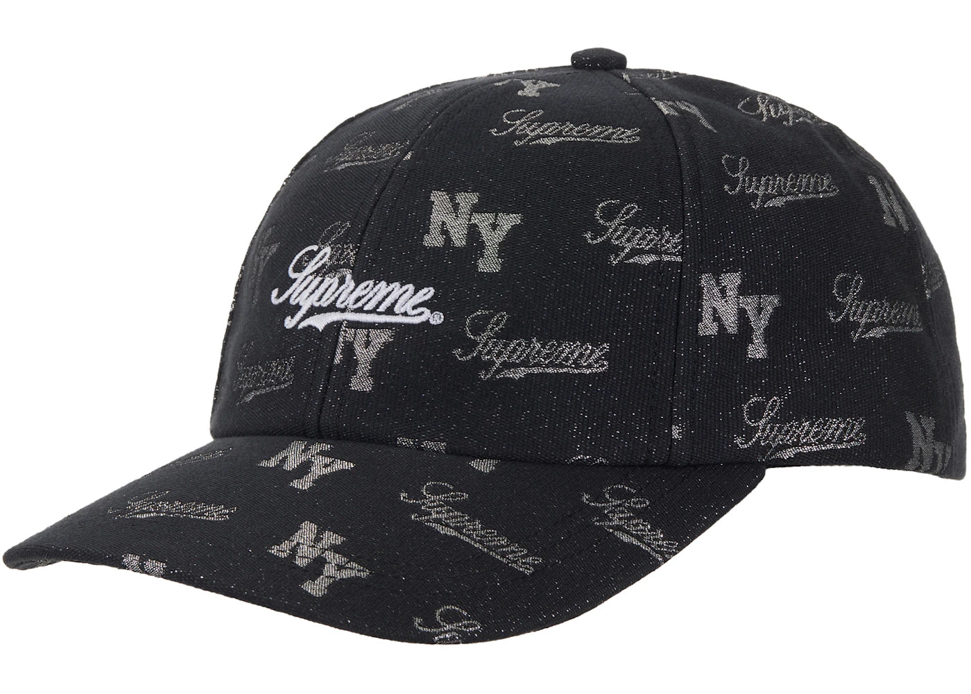 Supreme Monogram 6-Panel Black