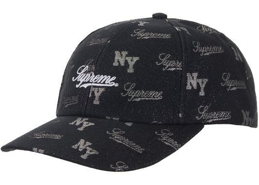 Supreme Monogram 6-Panel Black