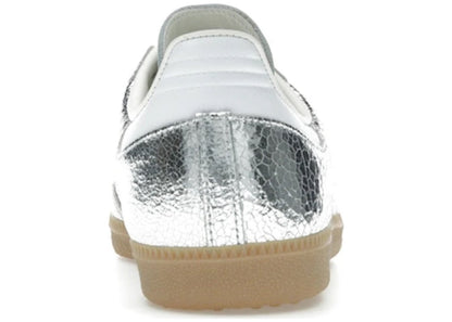 adidas Samba OG Silver Metallic Cracked Leather (Women's)