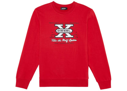 Diesel S-GINN-K25 Diesel X Sweatshirt Ribbon Red