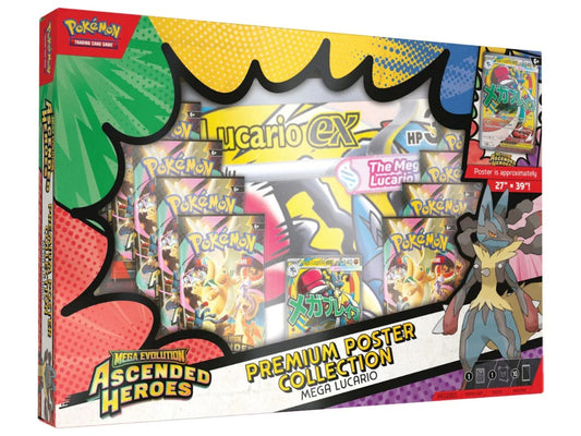 Pokémon Mega Evolution TCG - Ascended Heroes - Premium Poster Collection - Mega Lucario
