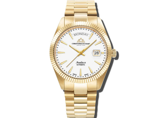 Christophe Duchamp Audace 40 - White Dial & 316L Stainless Steel Strap CD8102-05