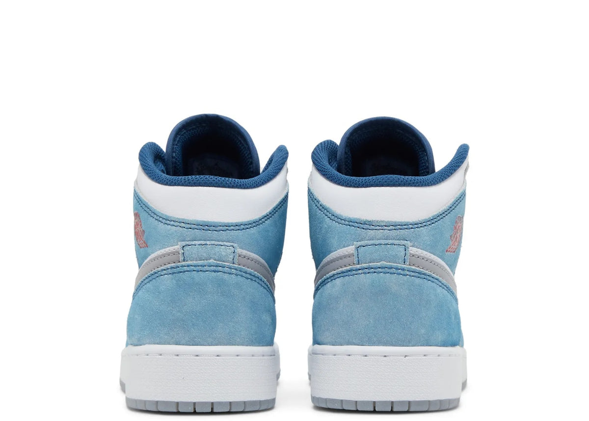 Air Jordan 1 Mid SE French Blue Light Steel (GS)