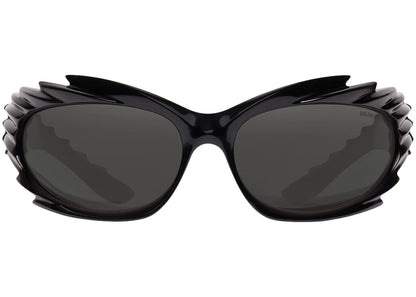 Balenciaga Spike Rectangle Sunglasses Black