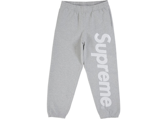 Supreme Satin Applique Sweatpant (SS26) Heather Grey