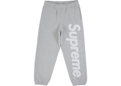 Supreme Satin Applique Sweatpant (SS26) Heather Grey