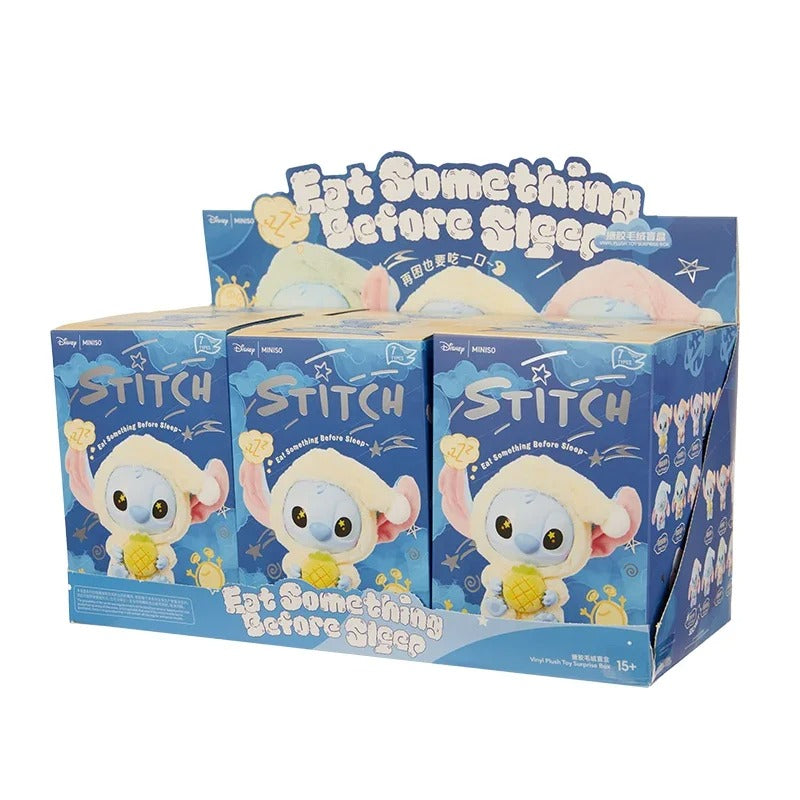 Disney Stitch - Eat Something Before Sleep Series Vinly Plush Dolls, Blind Box