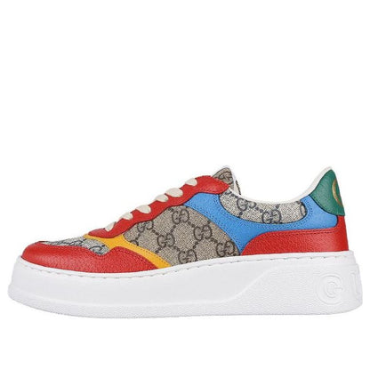 Gucci GG Supreme Low Top Sneaker Beige Red Blue