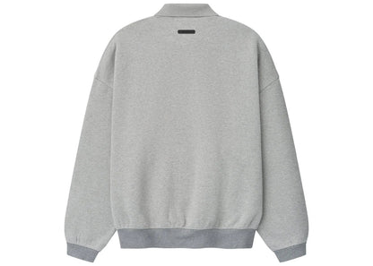 Fear of God Essentials Signature 90's Polo Sweatshirt Heather/Dark Concrete Heather