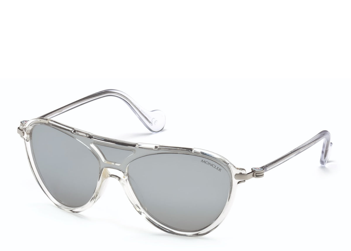 Moncler ML0054 Crystal Smoke Mirror Sunglasses