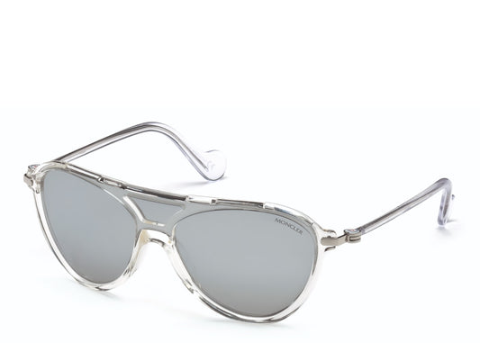 Moncler ML0054 Crystal Smoke Mirror Sunglasses
