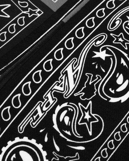 AAPE Bape Bandana Jersey Shorts Black White