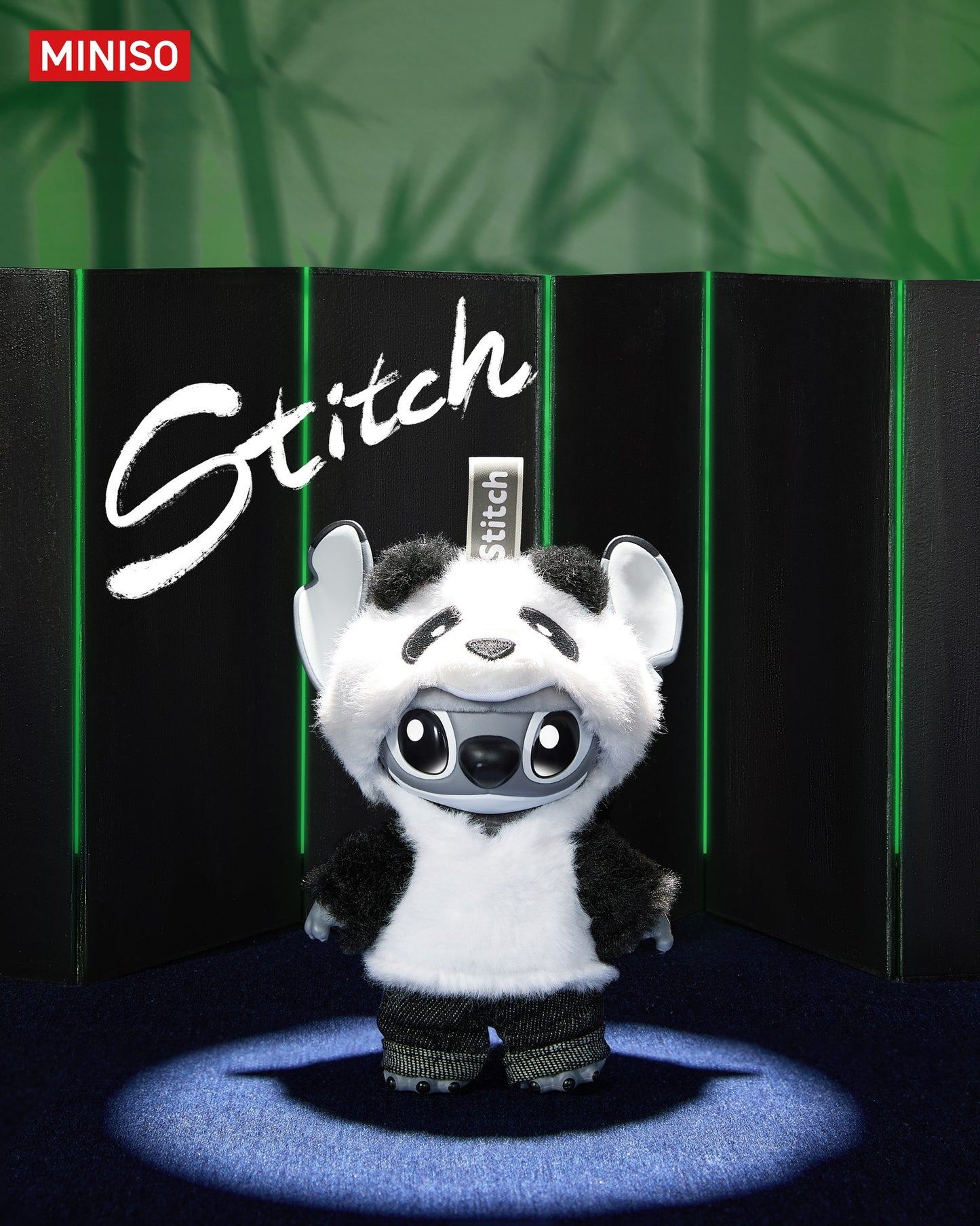 Miniso Disney Stitch Panda Vinyl Plush (China Exclusive)