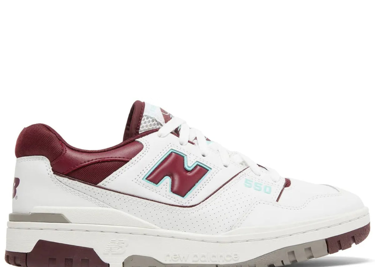 New Balance 550 Burgundy Cyan