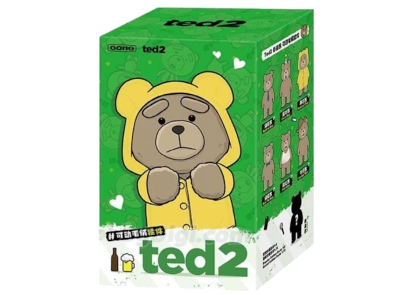 Pop Mart Pop Mart Ted2 Teddy Bear Action Plush Pendant Series Single Blind Box