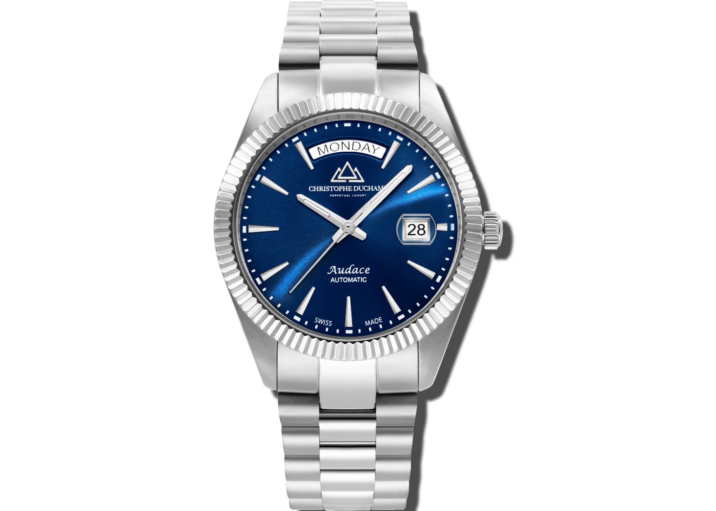 Christophe Duchamp Audace 40 - Blue Dial & 316L Stainless Steel Strap CD8102-02