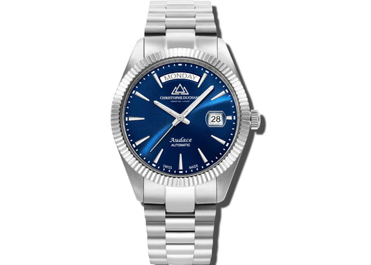 Christophe Duchamp Audace 40 - Blue Dial & 316L Stainless Steel Strap CD8102-02