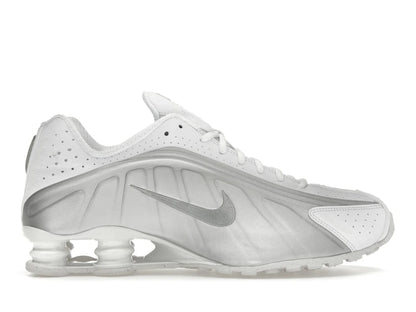 Nike Shox R4 White Bright Crimson Metallic Silver