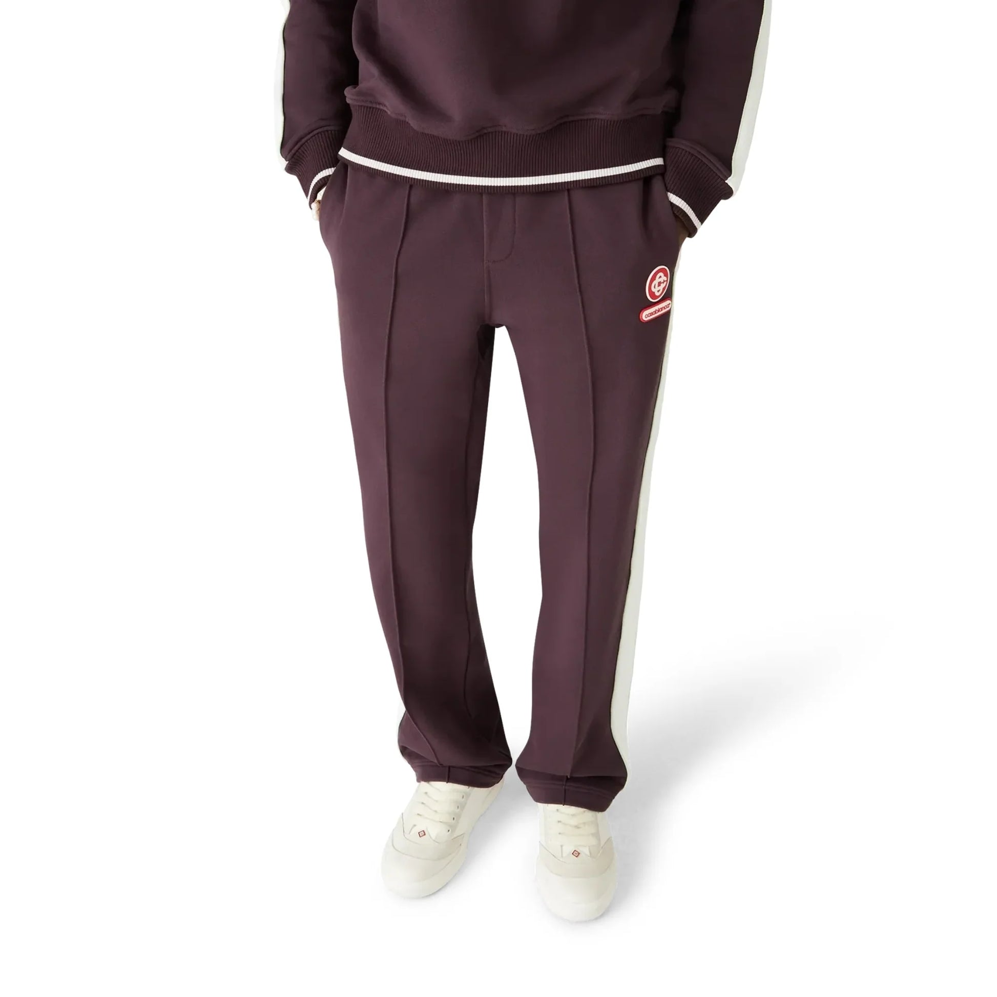 Casablanca Laurel Tape Sweatpants Dark Burgundy