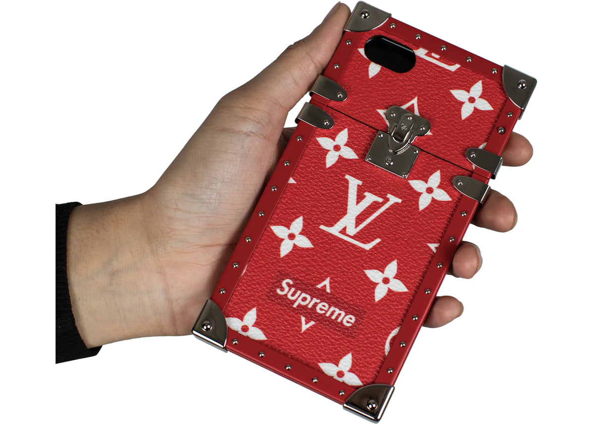 Louis Vuitton Supreme iPhone 7 Eye Trunk Red