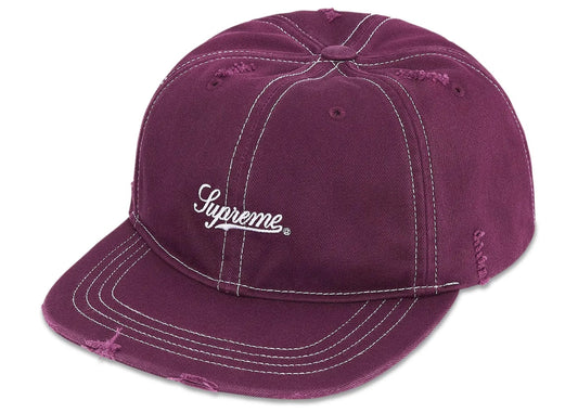 Supreme Distressed Script 6-Panel Red