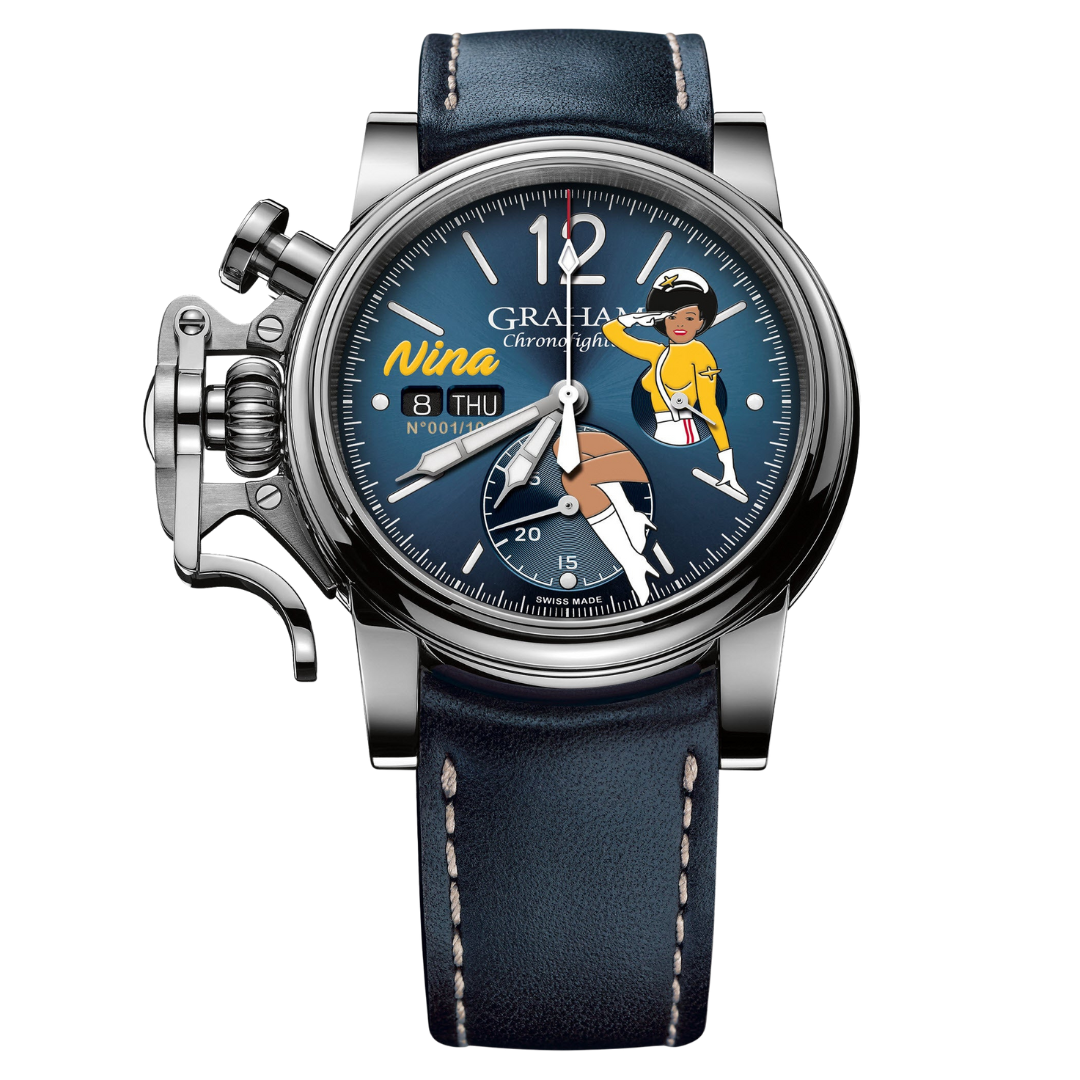 Graham Chronofighter Vintage Nose Art Nina Limited | 2CVAS.U04A.L129S