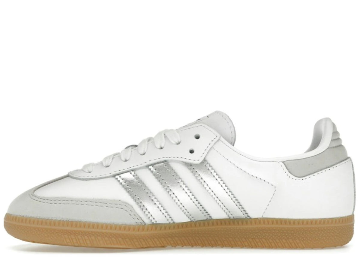 adidas Samba OG White Silver Metallic Grey (Women's)