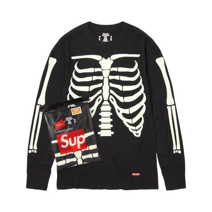 Supreme x Hanes Bones Thermal Crew (1 Pack) 'Black'