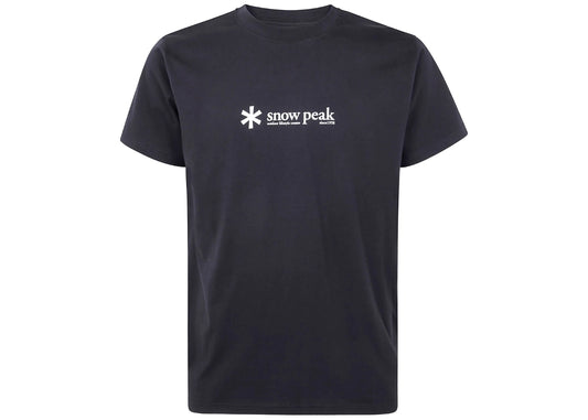 Snow Peak Logo Print T-shirt Black