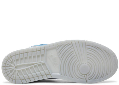 Air Jordan 1 Mid French Blue Fire Red