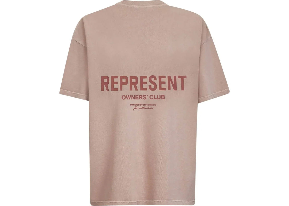 Represent Owners Club Logo Oversized T-Shirt Light Pink