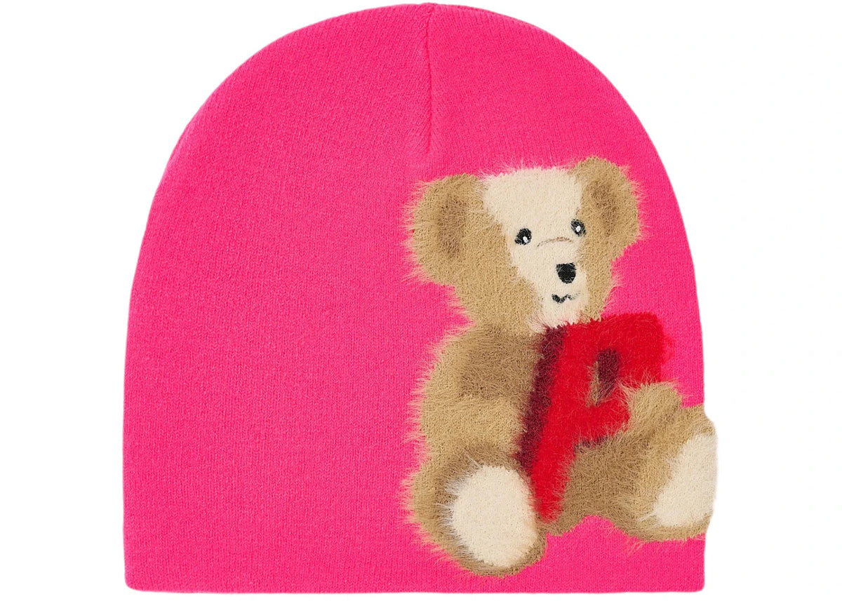 Palace P Bear Nein Cuff Beanie Pink