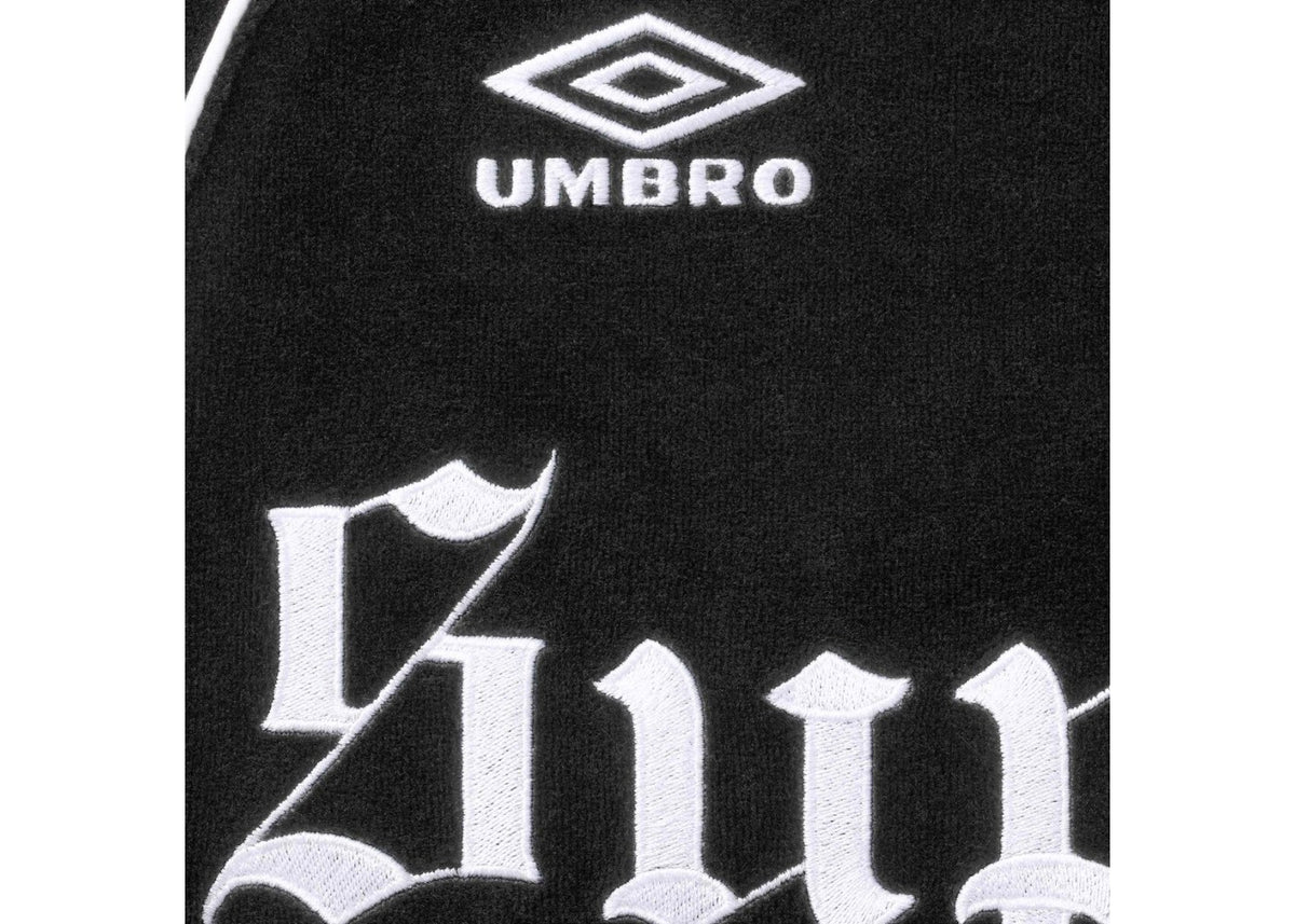 Supreme Umbro Velour Track Jacket Black